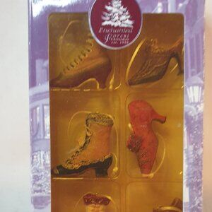 Enchanted Forest Christmas Ornaments 6 Women's Vintage Shoes 2002
